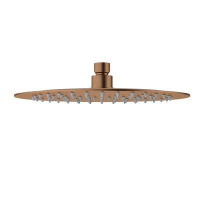 IKON DOVA SHOWER HEAD 250MM BRUSHED COPPER