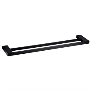 IKON EDEN DOUBLE TOWEL RAIL 600MM MATTE BLACK