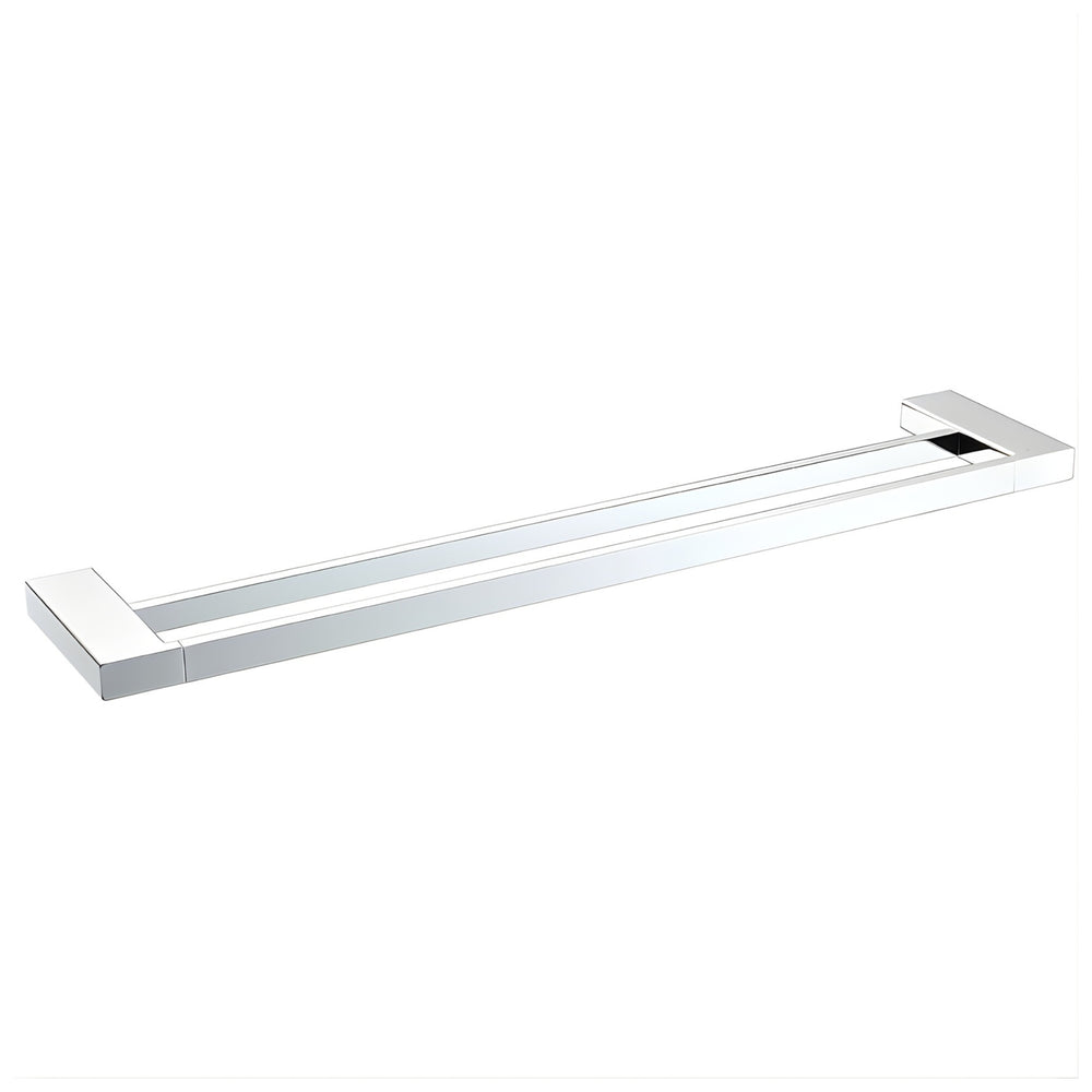 IKON EDEN DOUBLE TOWEL RAIL 800MM CHROME