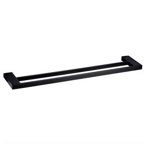 IKON EDEN DOUBLE TOWEL RAIL 800MM MATTE BLACK