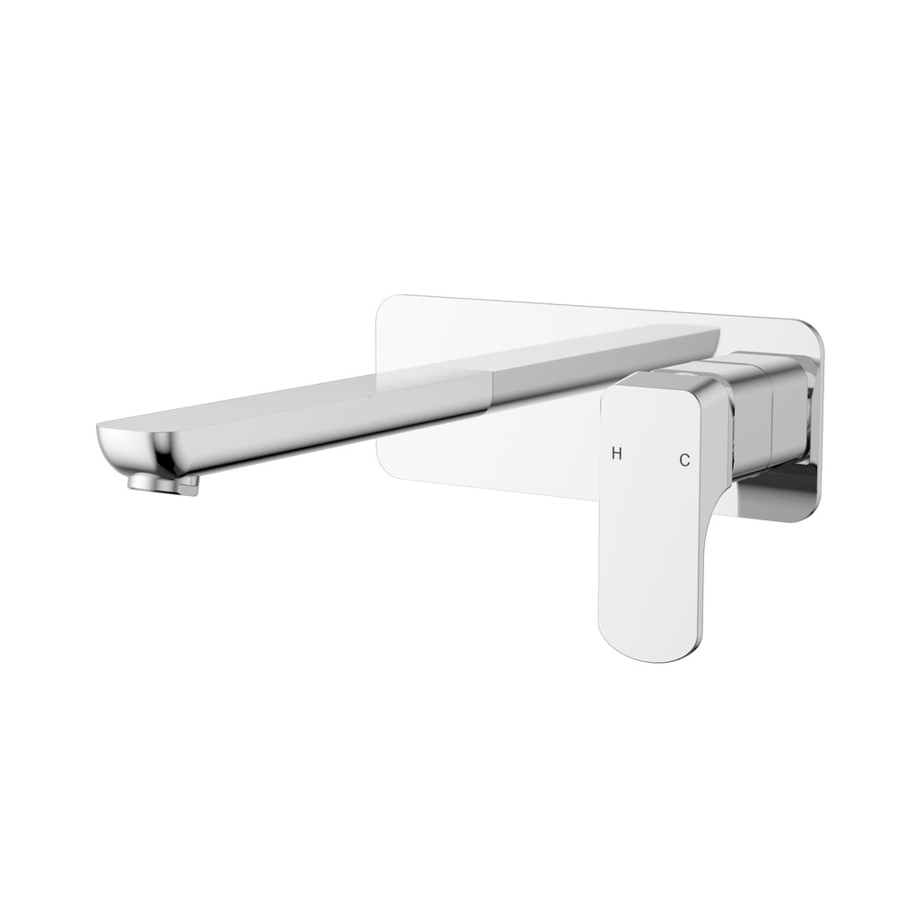 IKON EDEN WALL BASIN MIXER 200MM CHROME