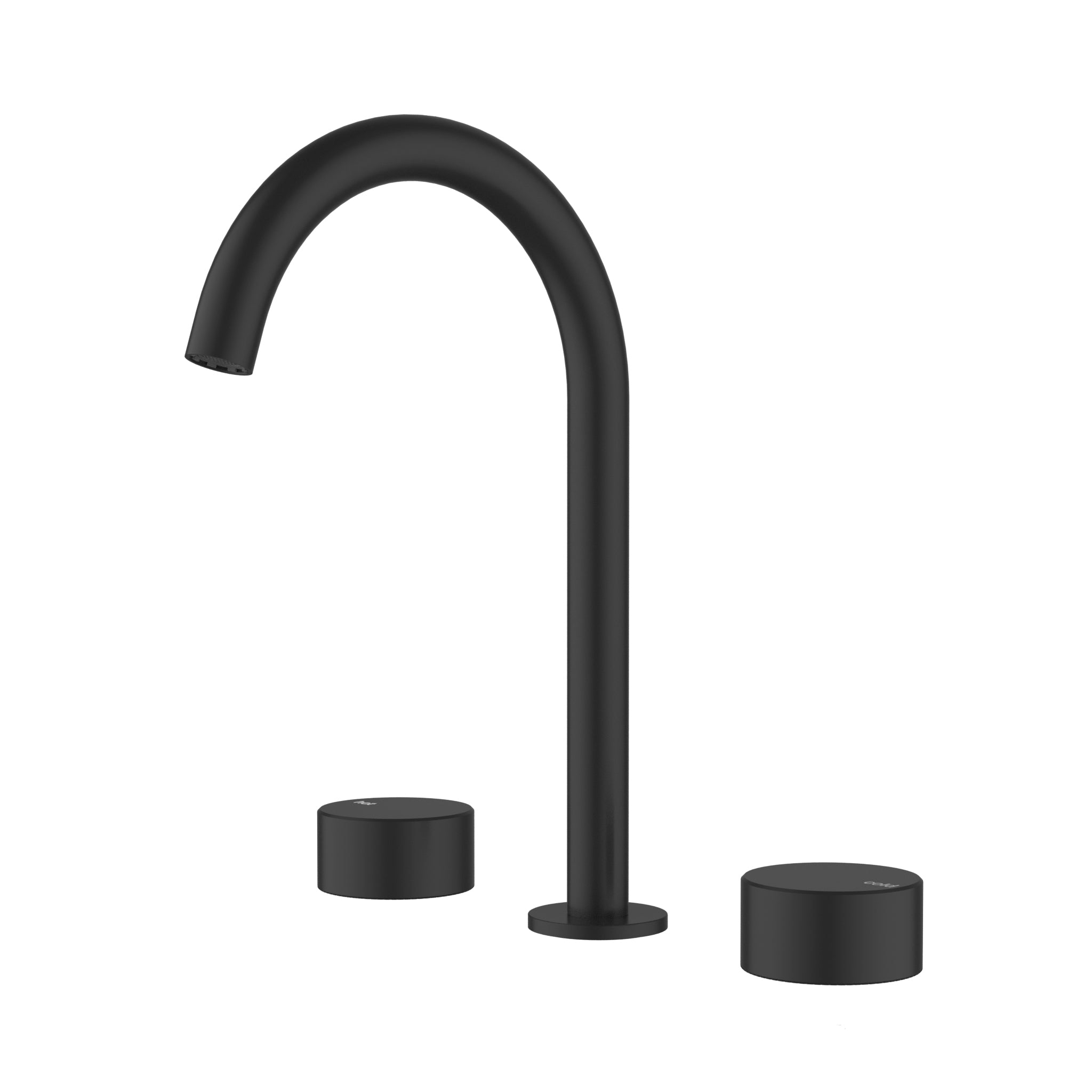 IKON HALI LEAD FREE BASIN SET 284MM MATTE BLACK