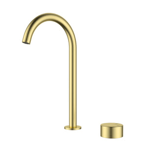 IKON HALI HOB SINK MIXER 331MM BRUSHED GOLD
