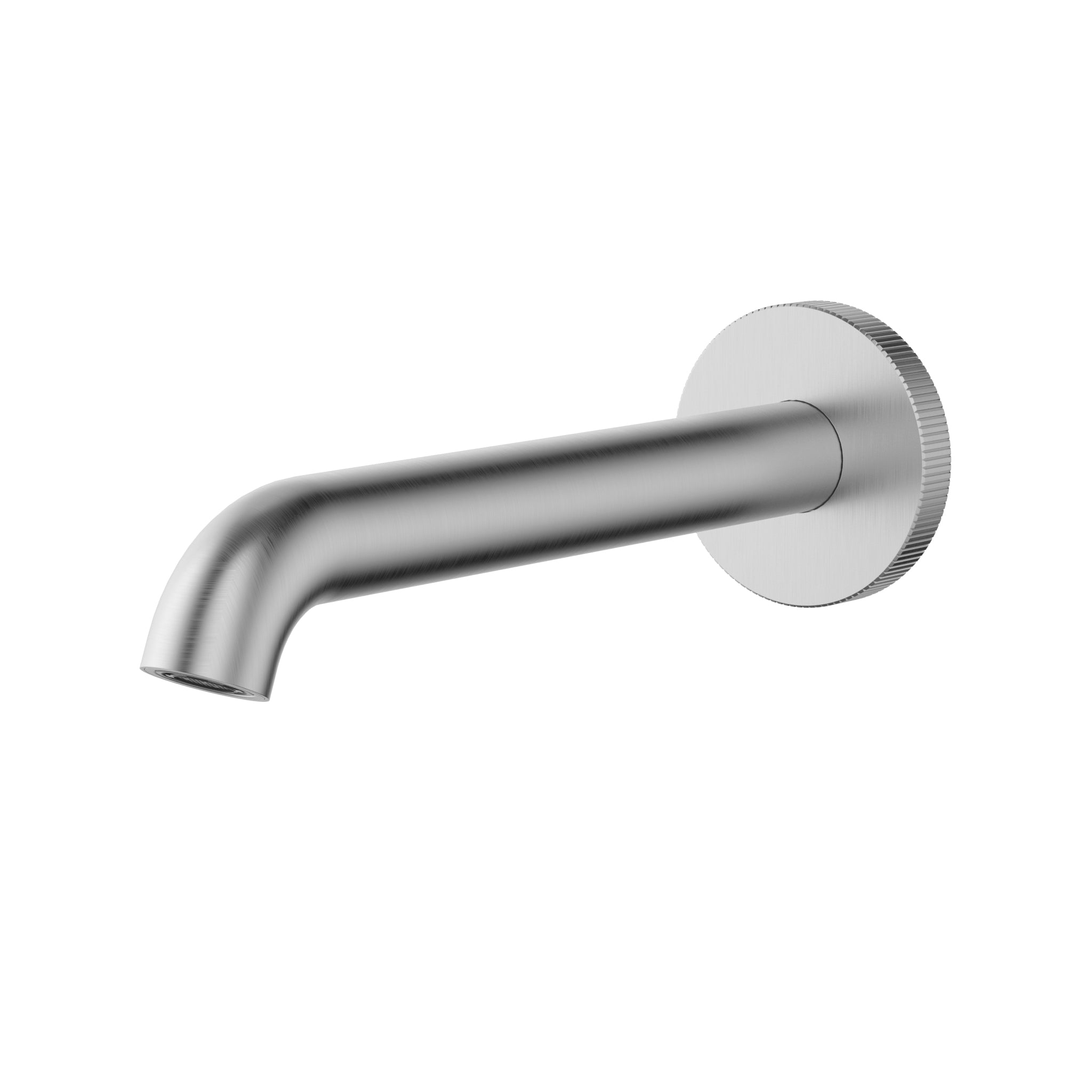 IKON LINIE LEAD FREE BATH SPOUT 220MM BRUSHED NICKEL