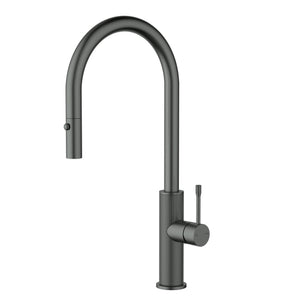 IKON LINIE PULL OUT SINK MIXER 440MM GUN METAL