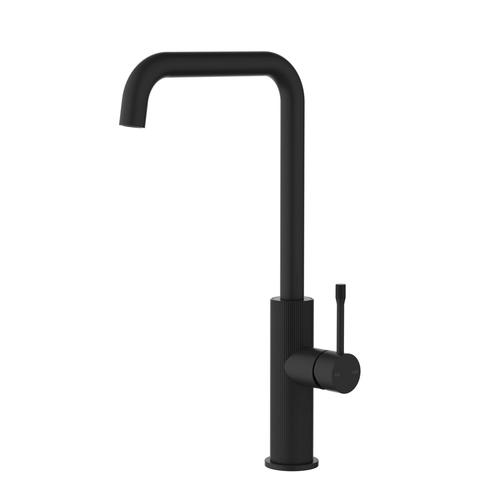 IKON LINIE SINK MIXER 380MM MATTE BLACK