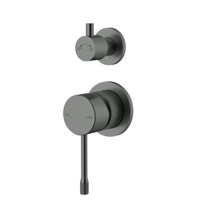 IKON LINIE LEAD FREE WALL DIVERTER MIXER TRIM KIT WITH BODY GUN METAL