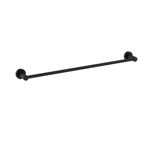 IKON LINIE NON-HEATED SINGLE TOWEL RAIL MATTE BLACK 600MM AND 800MM