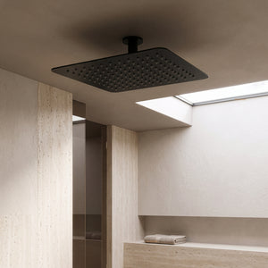 IKON NOVA SHOWER HEAD 250MM MATTE BLACK