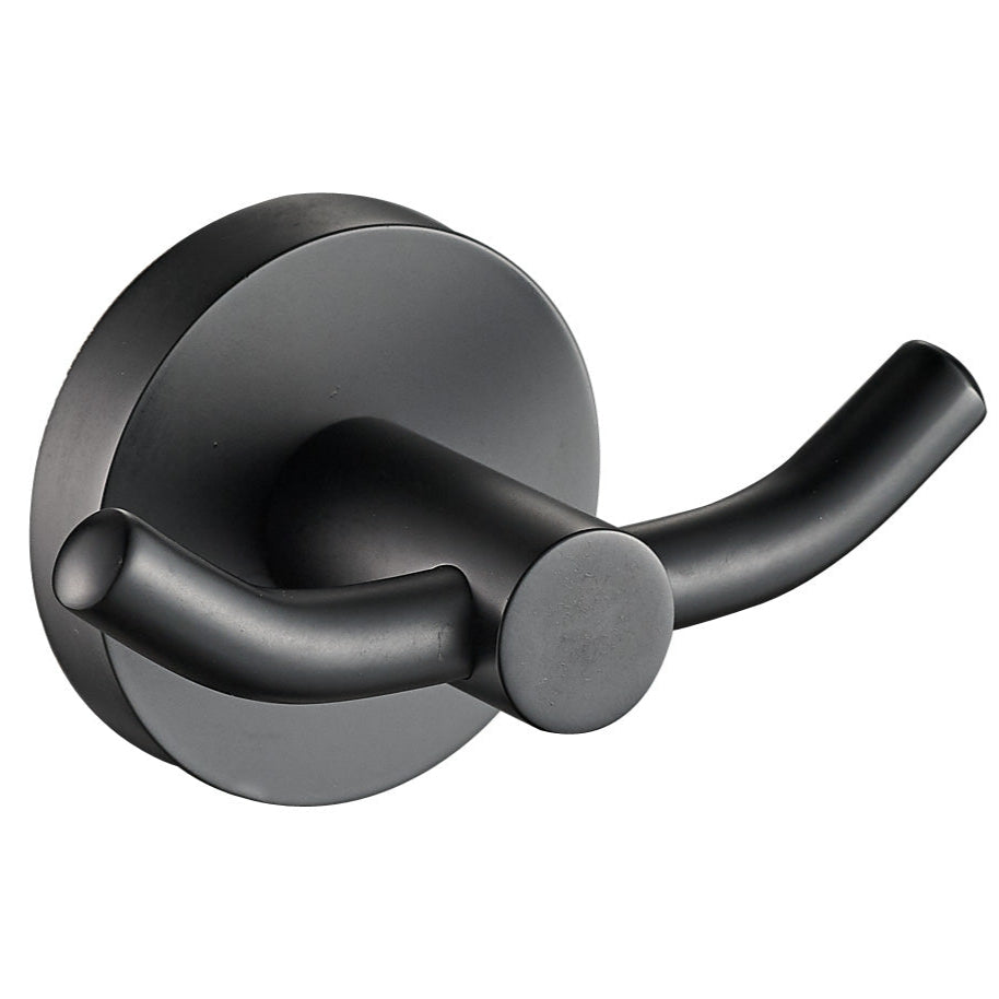 IKON OTUS DOUBLE ROBE HOOK MATTE BLACK