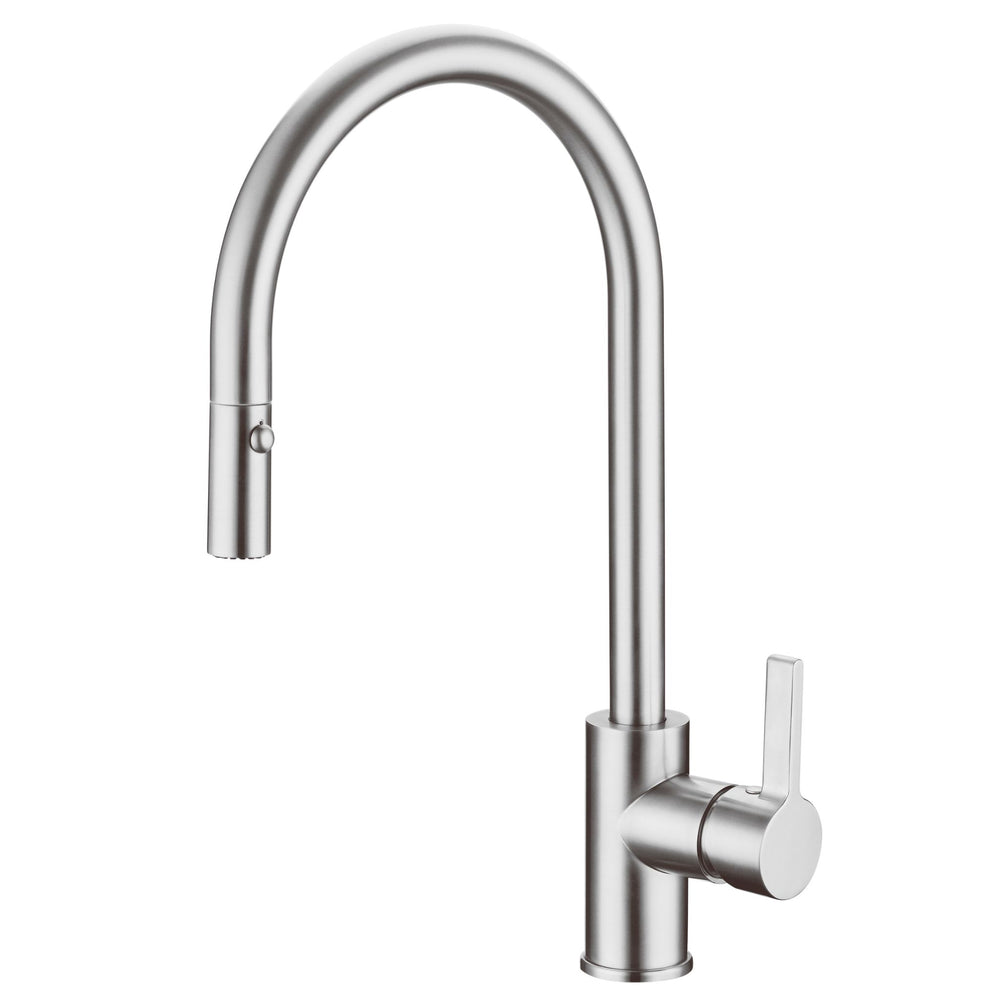 IKON OTUS PULL-OUT SINK MIXER 405MM GUN METAL