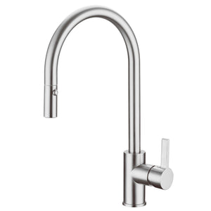 IKON OTUS PULL-OUT SINK MIXER 405MM GUN METAL