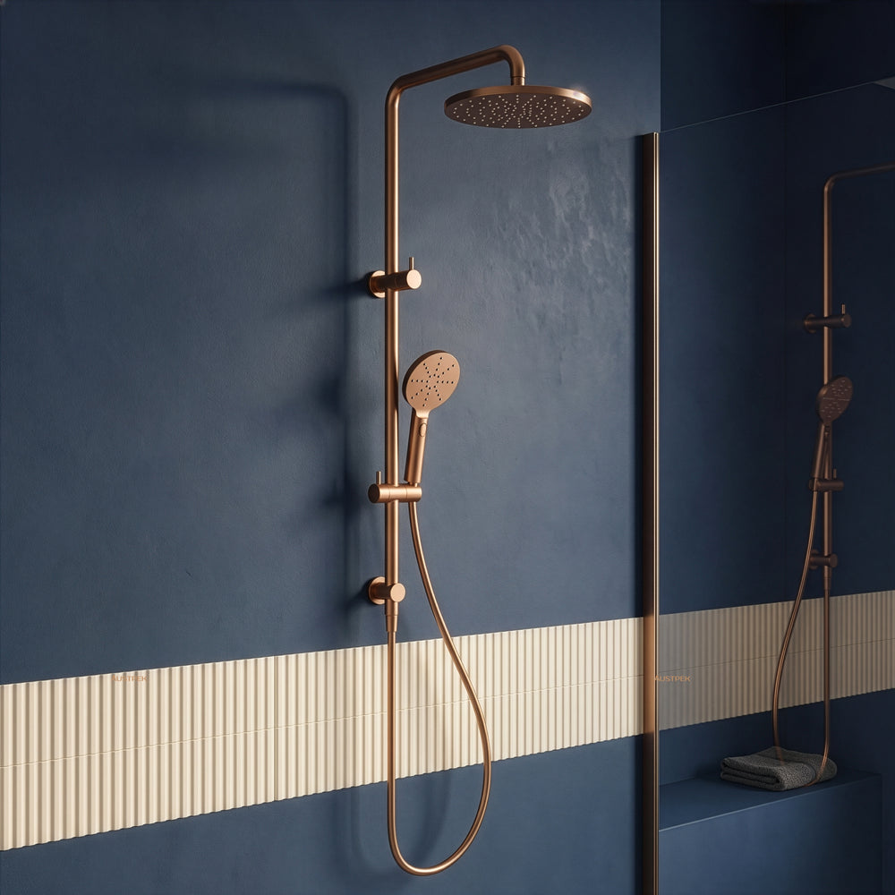 IKON OTUS MULTI-FUNCTION SHOWER SET 250MM BRUSHED COPPER