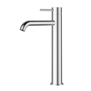 IKON OTUS SLIMLINE CURVED SPOUT HIGH RISE BASIN MIXER 294MM CHROME