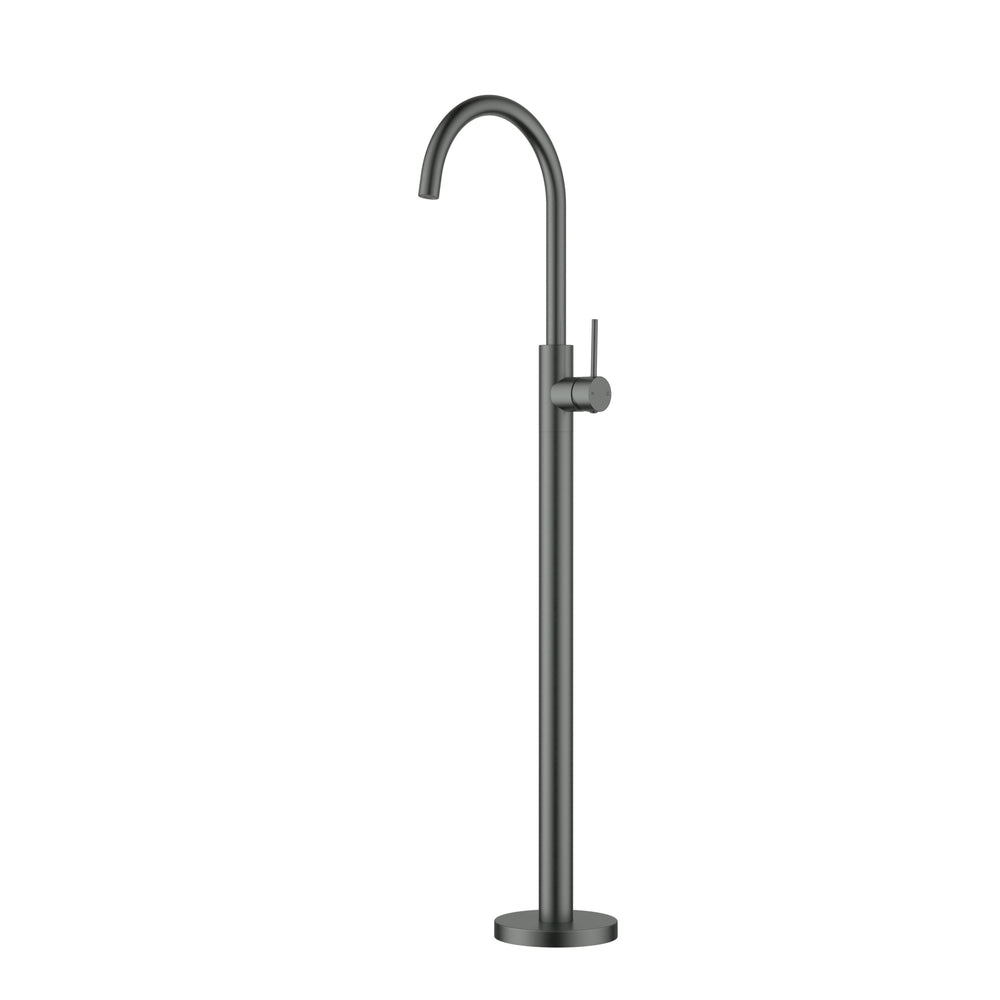 IKON OTUS SLIMLINE FREESTANDING BATH MIXER 1059MM GUN METAL