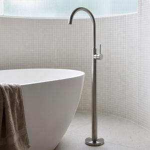 IKON OTUS SLIMLINE FREESTANDING BATH MIXER 1059MM STAINLESS STEEL