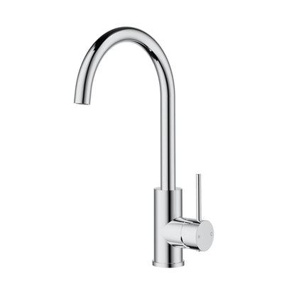 IKON OTUS SLIMLINE GOOSENECK SINK MIXER 341MM CHROME