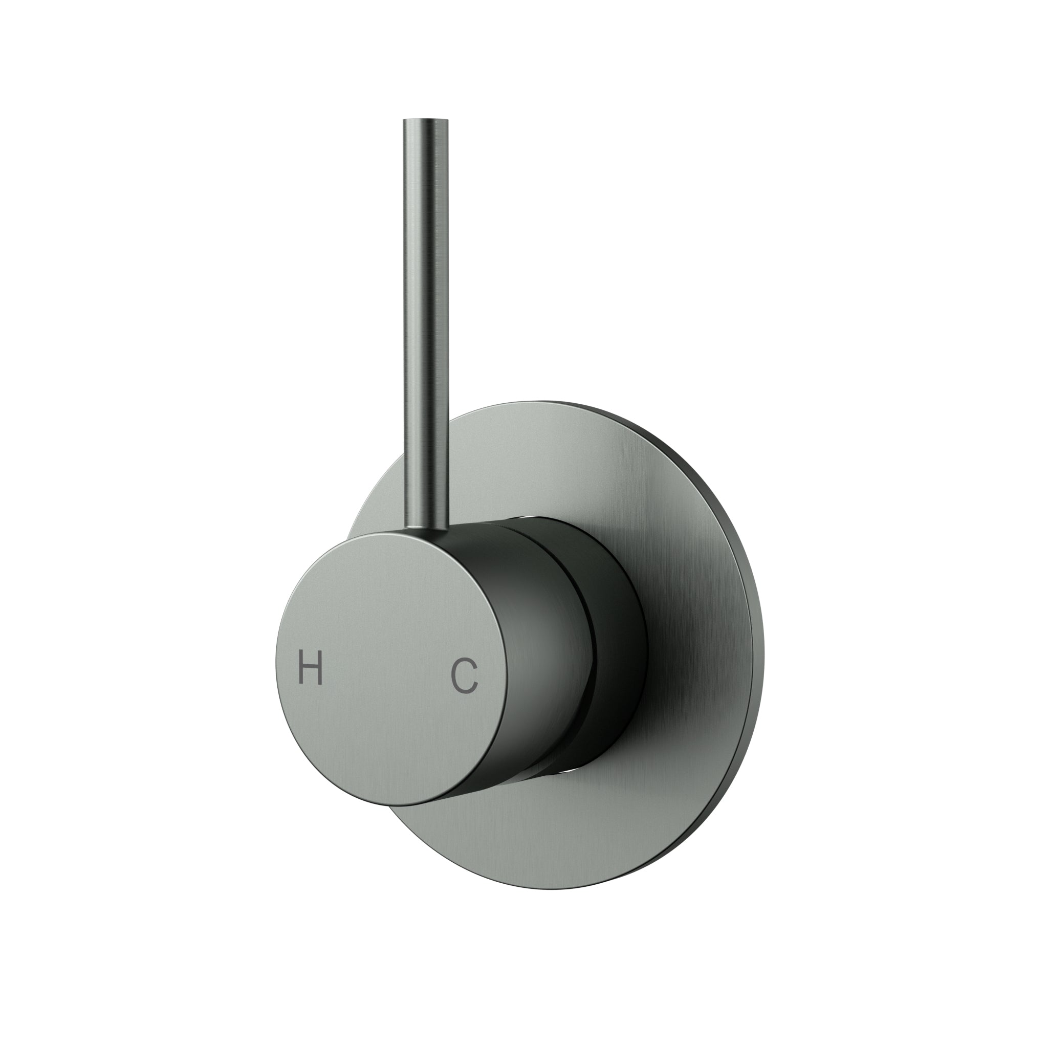 IKON OTUS SLIMLINE LEVER UP WALL MIXER TRIM KIT WITH BODY GUN METAL