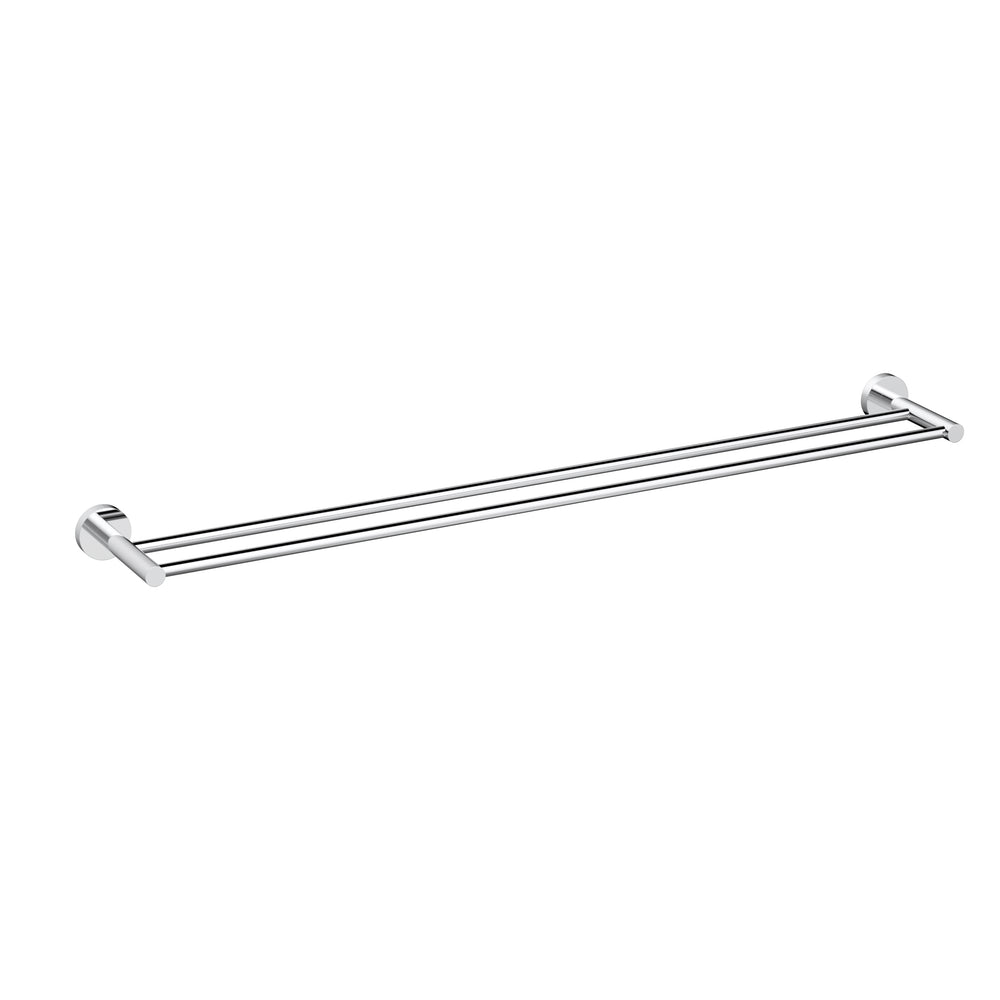 IKON OTUS SLIMLINE SS304 NON-HEATED DOUBLE TOWEL RAIL 900MM CHROME