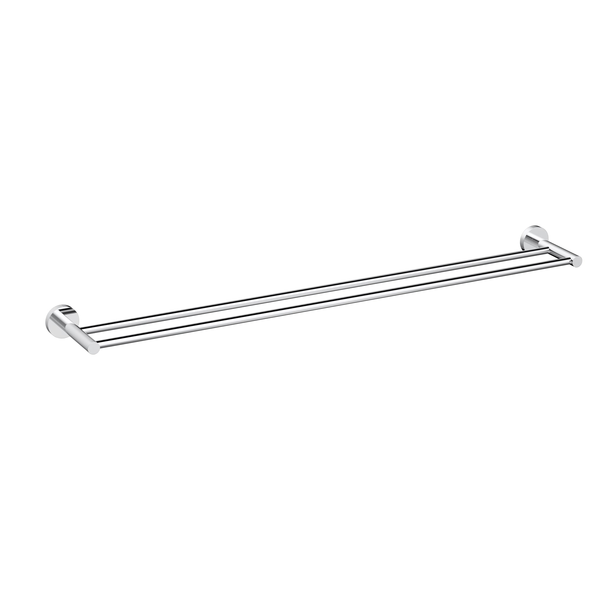 IKON OTUS SLIMLINE SS304 NON-HEATED DOUBLE TOWEL RAIL 900MM CHROME