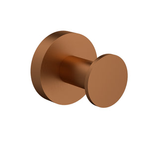 IKON OTUS SLIMLINE SS304 ROBE HOOK BRUSHED COPPER