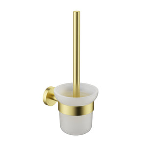 IKON OTUS SLIMLINE SS304 TOILET BRUSH SET 350MM BRUSHED GOLD