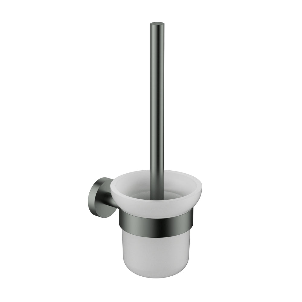 IKON OTUS SLIMLINE SS304 TOILET BRUSH SET 350MM GUNMETAL