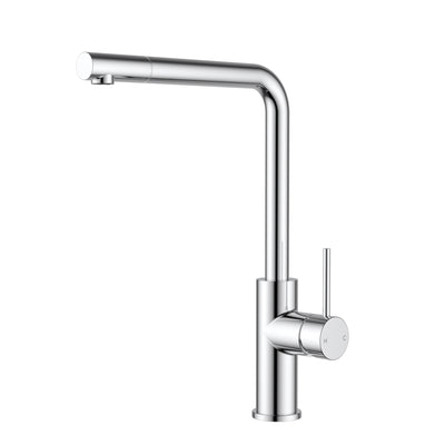 IKON OTUS SLIMLINE SS PULL OUT SINK MIXER 352MM CHROME