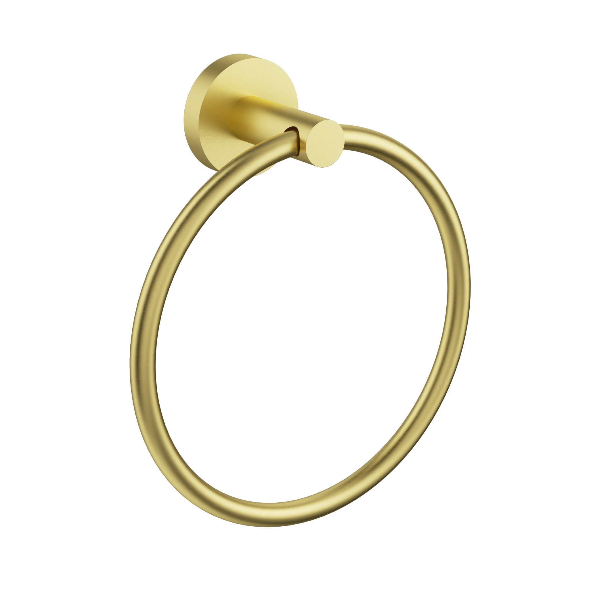 IKON OTUS SLIMLINE TOWEL RING 190MM BRUSHED GOLD