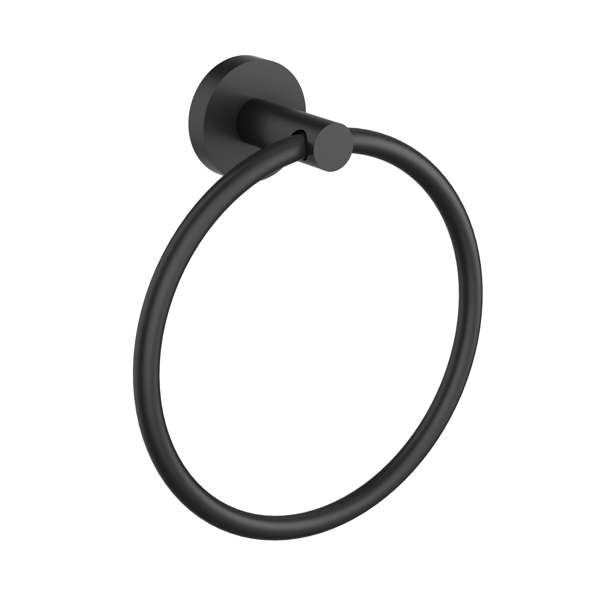 IKON OTUS SLIMLINE TOWEL RING 190MM MATTE BLACK