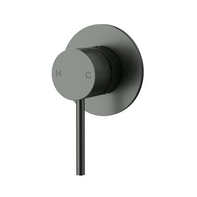 IKON OTUS SLIMLINE WALL MIXER TRIM KIT WITH BODY GUN METAL