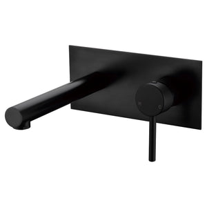 IKON OTUS WALL BASIN MIXER 220MM MATTE BLACK