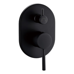 IKON OTUS WALL MIXER DIVERTER 180MM MATTE BLACK