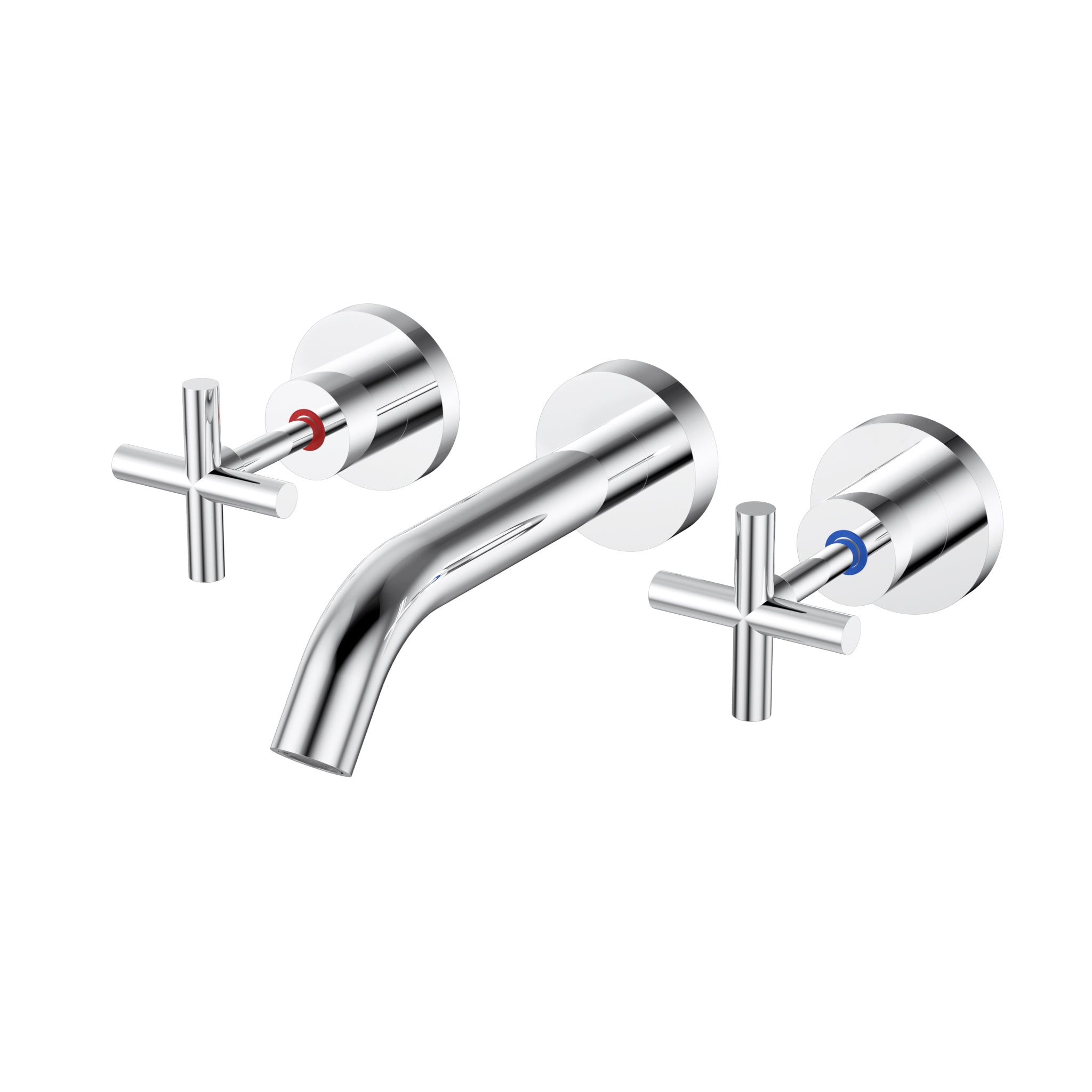 IKON BATH TAP SET 166MM CHROME