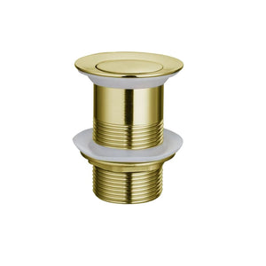IKON POP-UP NON OVERFLOW WASTE BASIN BRUSHED GOLD
