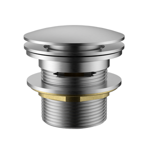 IKON POP-UP PLUG WITH REMOVABLE AND OVERFLOW WASTE BATH BRUSHED NICKEL