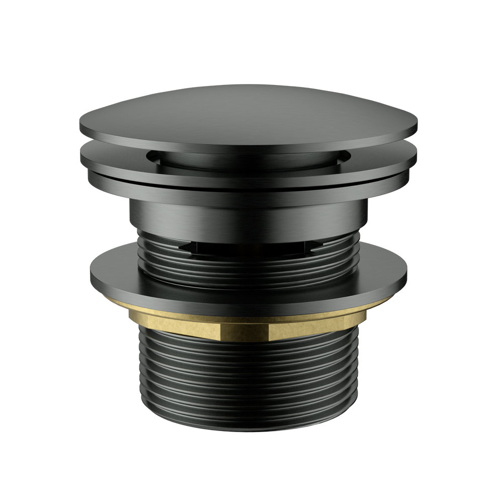 IKON POP-UP PLUG WITH REMOVABLE AND OVERFLOW WASTE BATH GUNMETAL