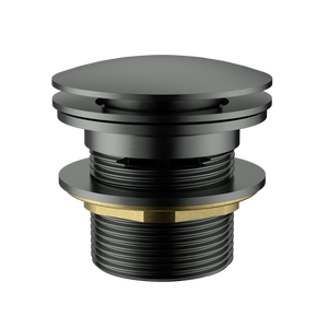 IKON POP-UP PLUG WITH REMOVABLE AND OVERFLOW WASTE BATH GUNMETAL