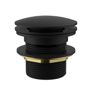 IKON POP-UP PLUG WITH REMOVABLE AND OVERFLOW WASTE BATH MATTE BLACK