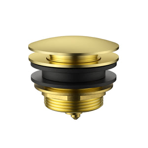 IKON POP-UP WITH REMOVABLE AND NON OVERFLOW WASTE BATH BRUSHED GOLD