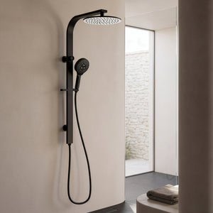 IKON REGAL MULTIFUNCTION SHOWER SET 939MM MATTE BLACK