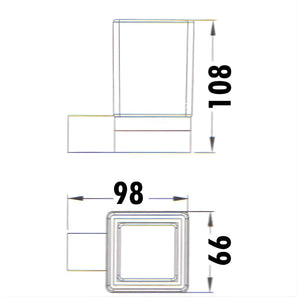 IKON ROSA SINGLE TUMBLER HOLDER 108MM CHROME