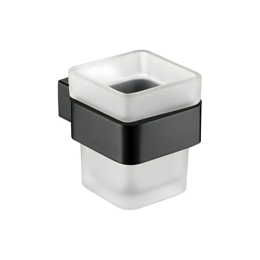 IKON ROSA SINGLE TUMBLER HOLDER 108MM MATTE BLACK