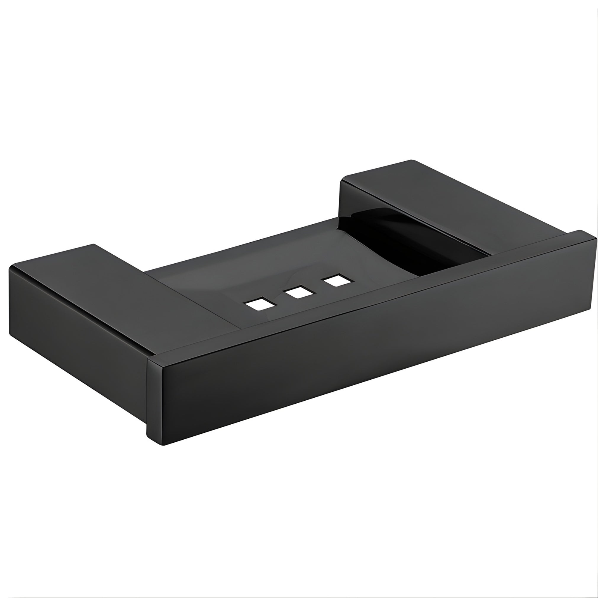 IKON ROSA SOAP DISH METAL 192MM MATTE BLACK