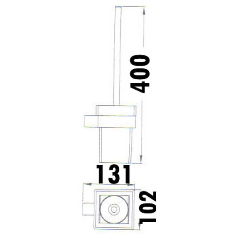 IKON ROSA TOILET BRUSH HOLDER 400MM CHROME