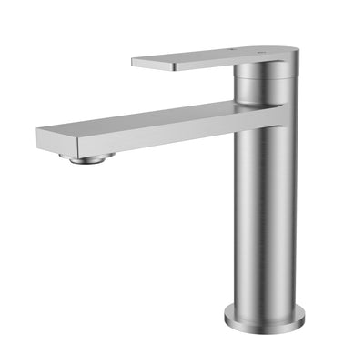 IKON RUKI LEAD FREE BASIN MIXER 162MM BRUSHED NICKEL