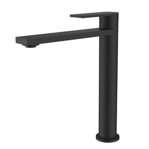 IKON RUKI HIGH RISE BASIN MIXER 256MM MATTE BLACK