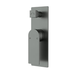 IKON RUKI WALL MIXER DIVERTER 196MM GUN METAL
