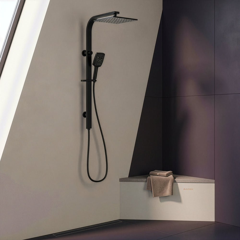 IKON SANDO MULTIFUNTION SHOWER SET 939MM MATTE BLACK