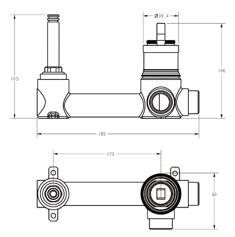 IKON SORA SS WALL BASIN MIXER TRIM KIT WITH BODY 200MM BRUSHED GOLD